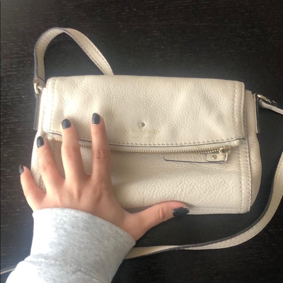 Kate Spade Cream Leather Crossbody mini bag - Picture 6 of 6
